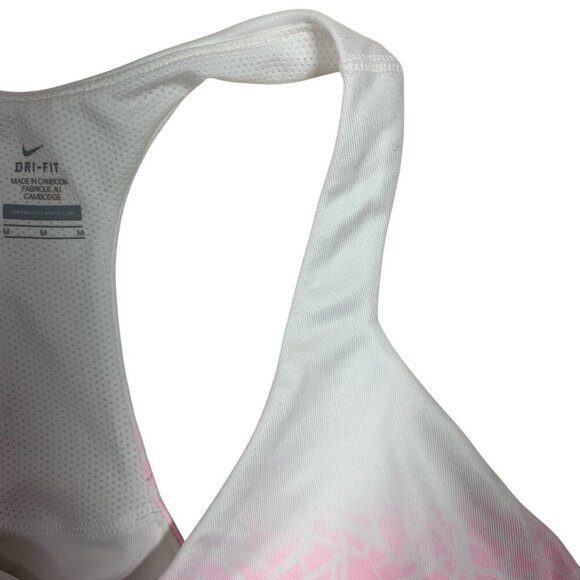 NIKE Womens Advantage Printed Tank - Pink /White sz - Picture 11 of 12